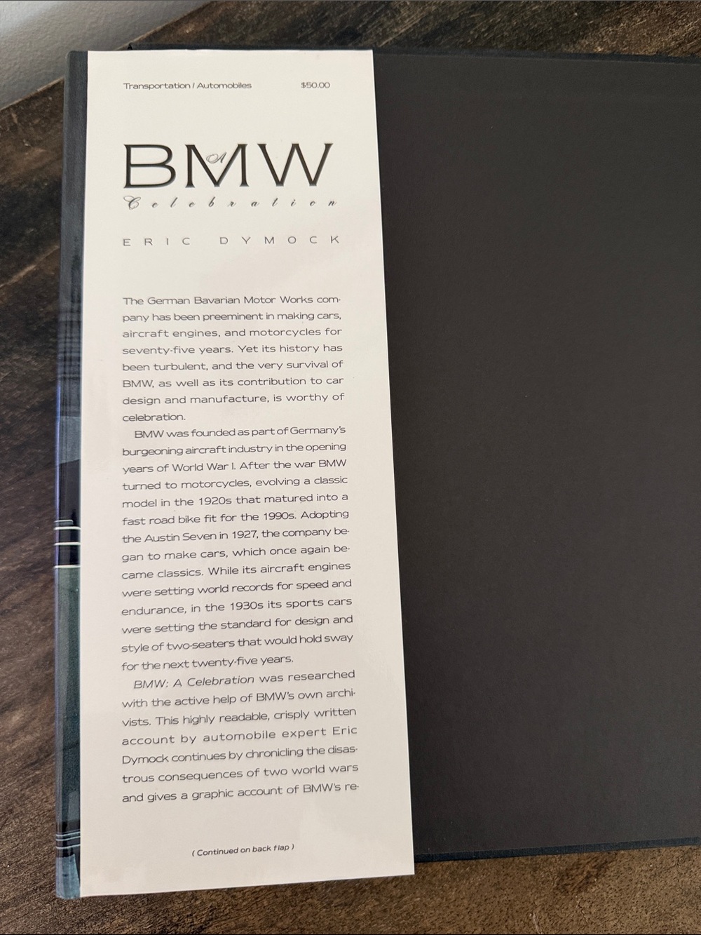 A BMW Celebration hard cover Coffee Table Book - by Eric Dymock - Picture 4 of 7